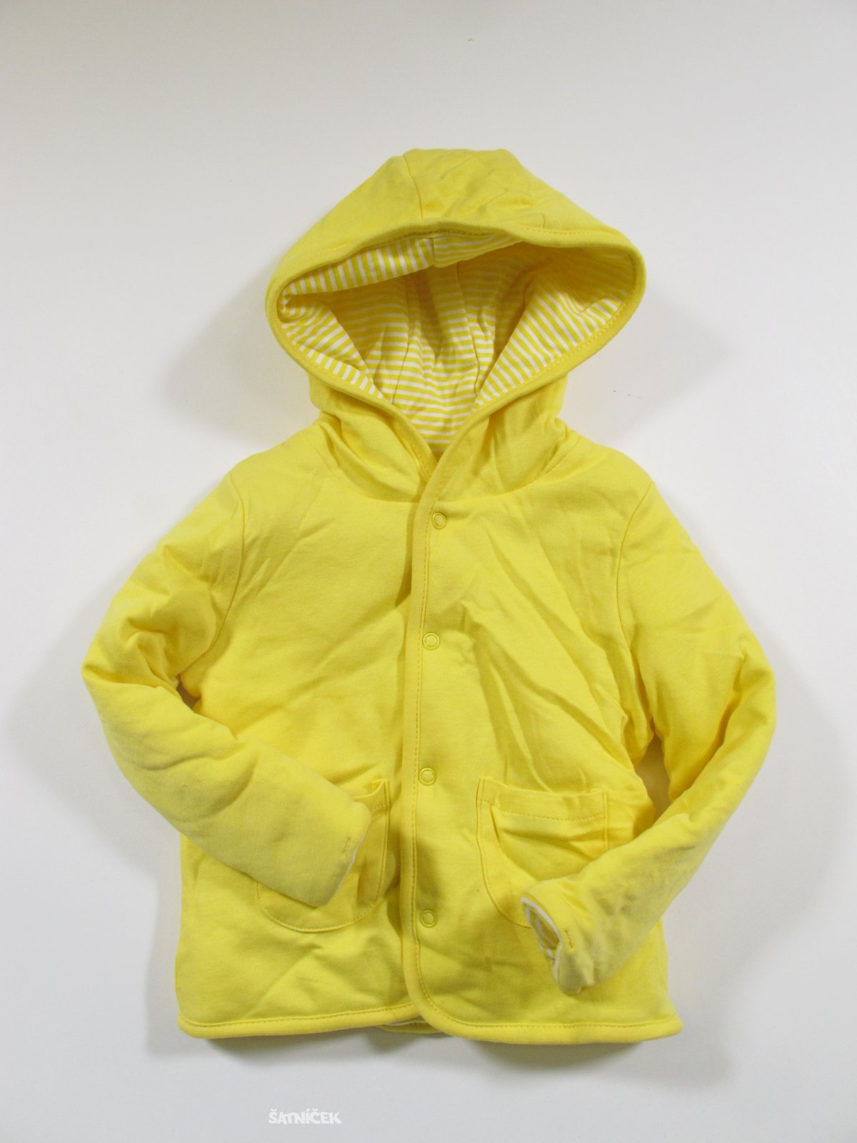Oboustranný žlutý kabátek  secondhand