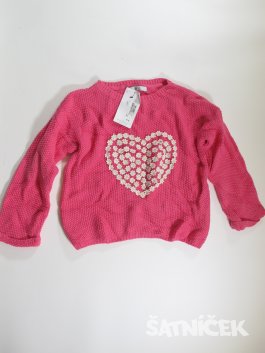 Růžový svetr pro holky outlet