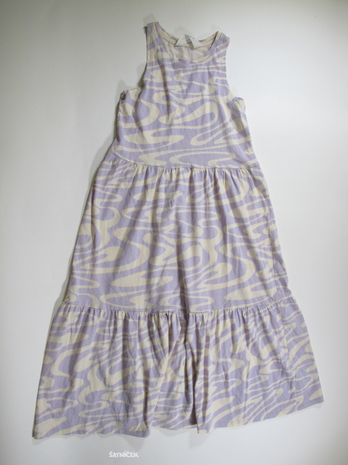 Smetanovo fialkové  šaty  
