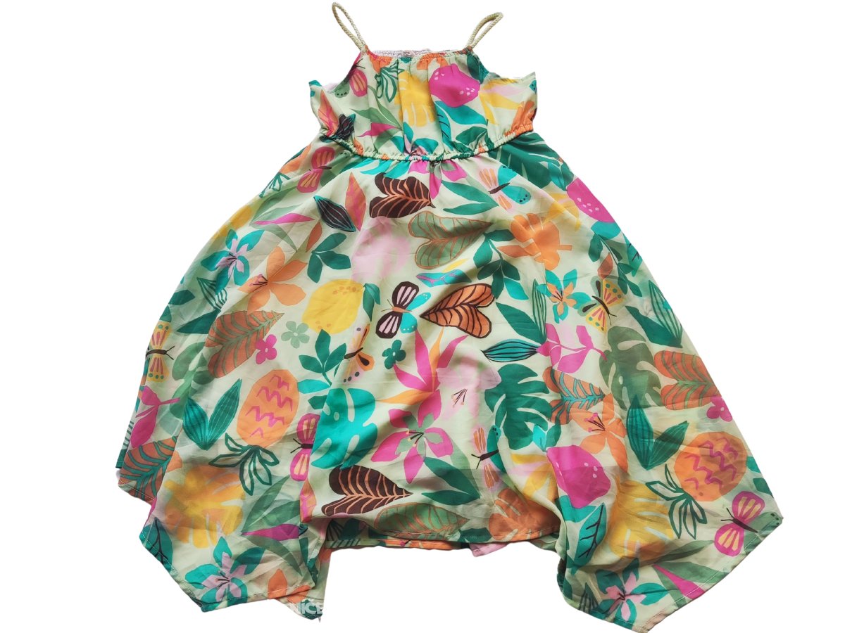 Letní šaty na ramínkách s kytičkami secondhand H&M