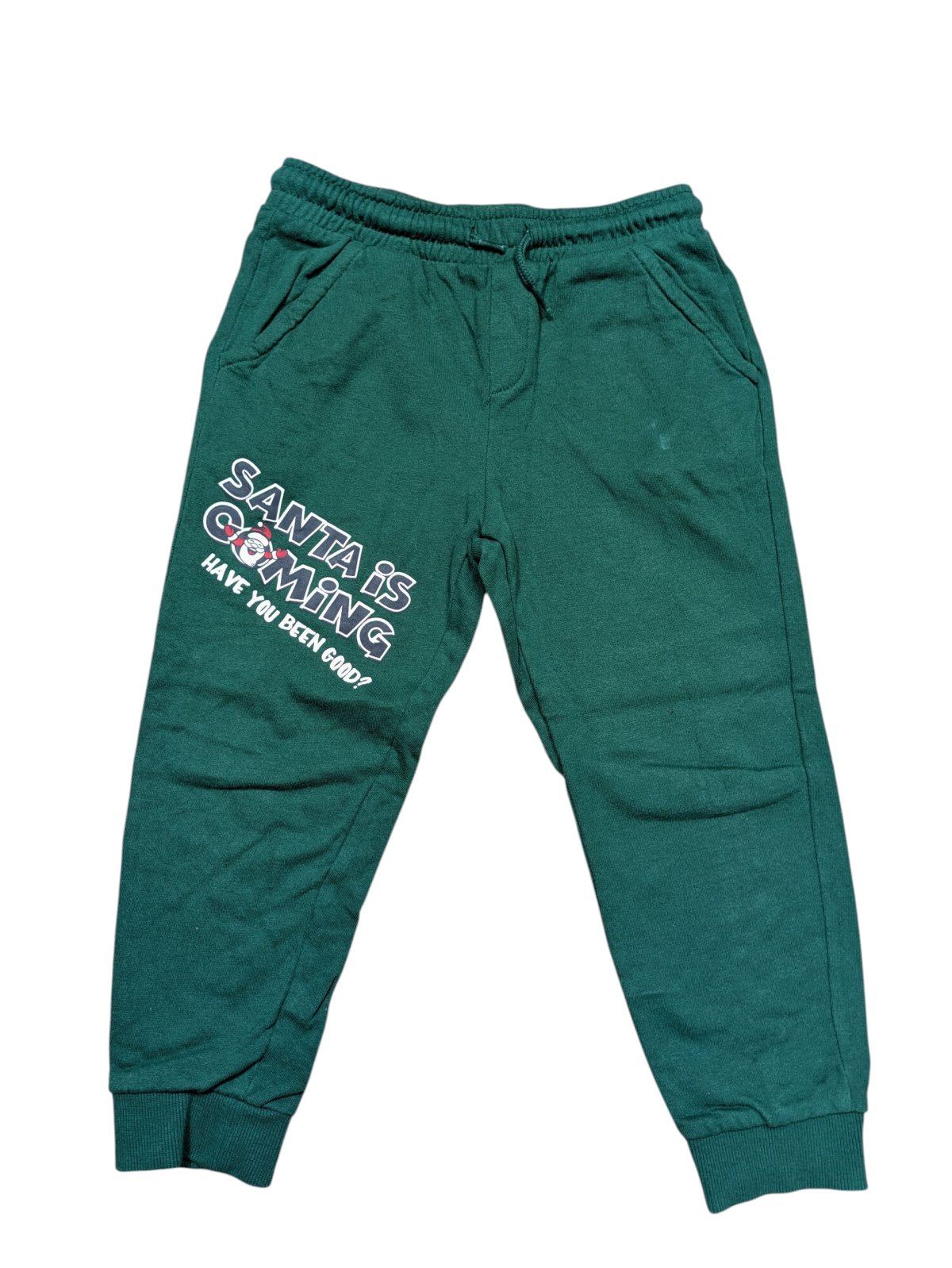 Zelené vánoční tepláky pro kluky secondhand Little Kids