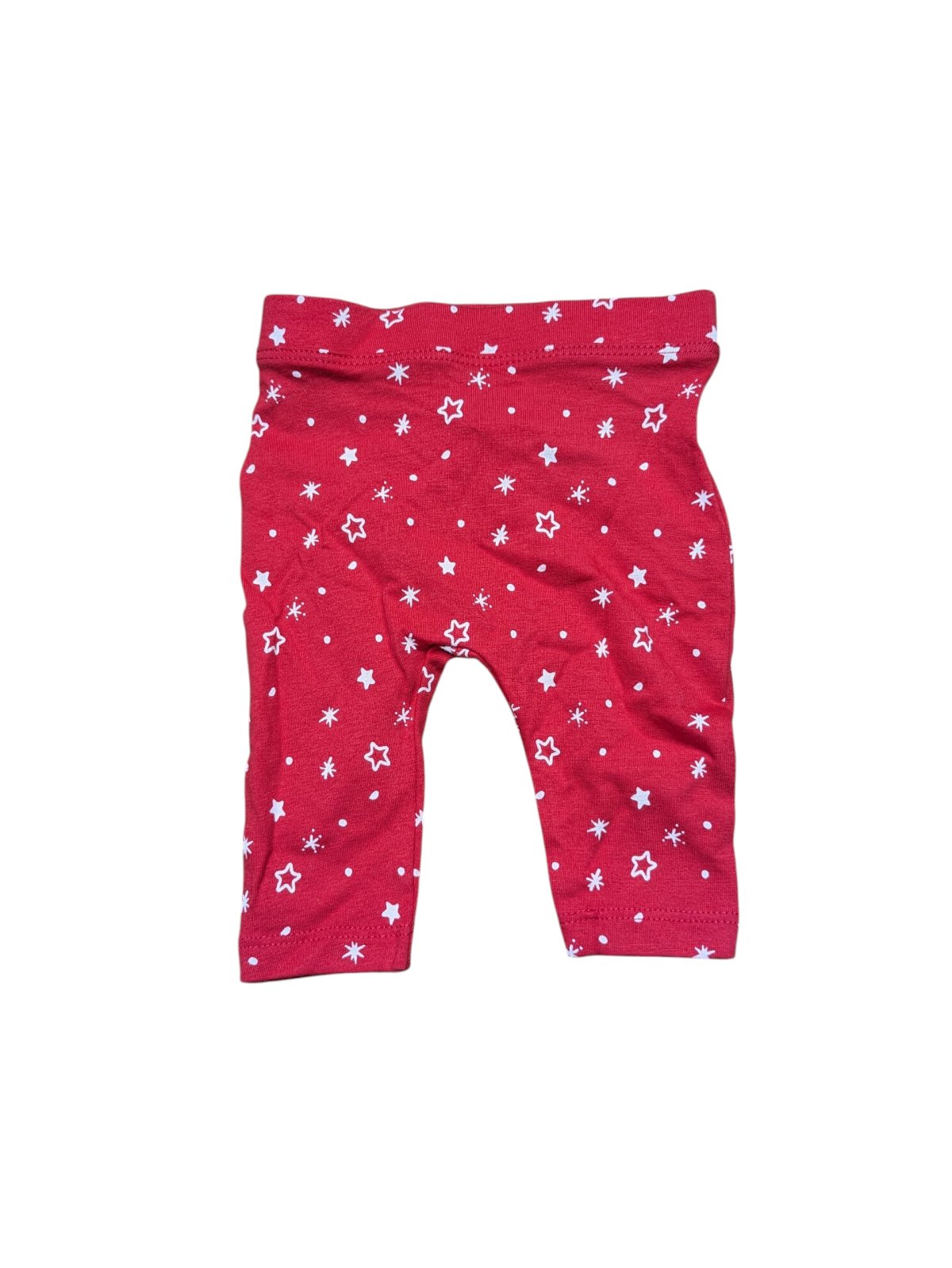 Červené kalhoty s vánoční tématickou pro holky secondhand Baby