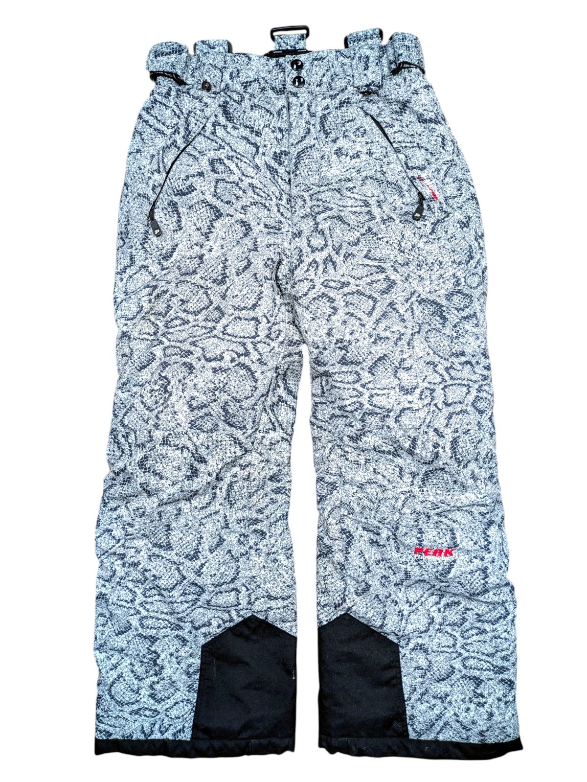 Bílo šedé vzorované oteplováky pro holky secondhand Peak Performance