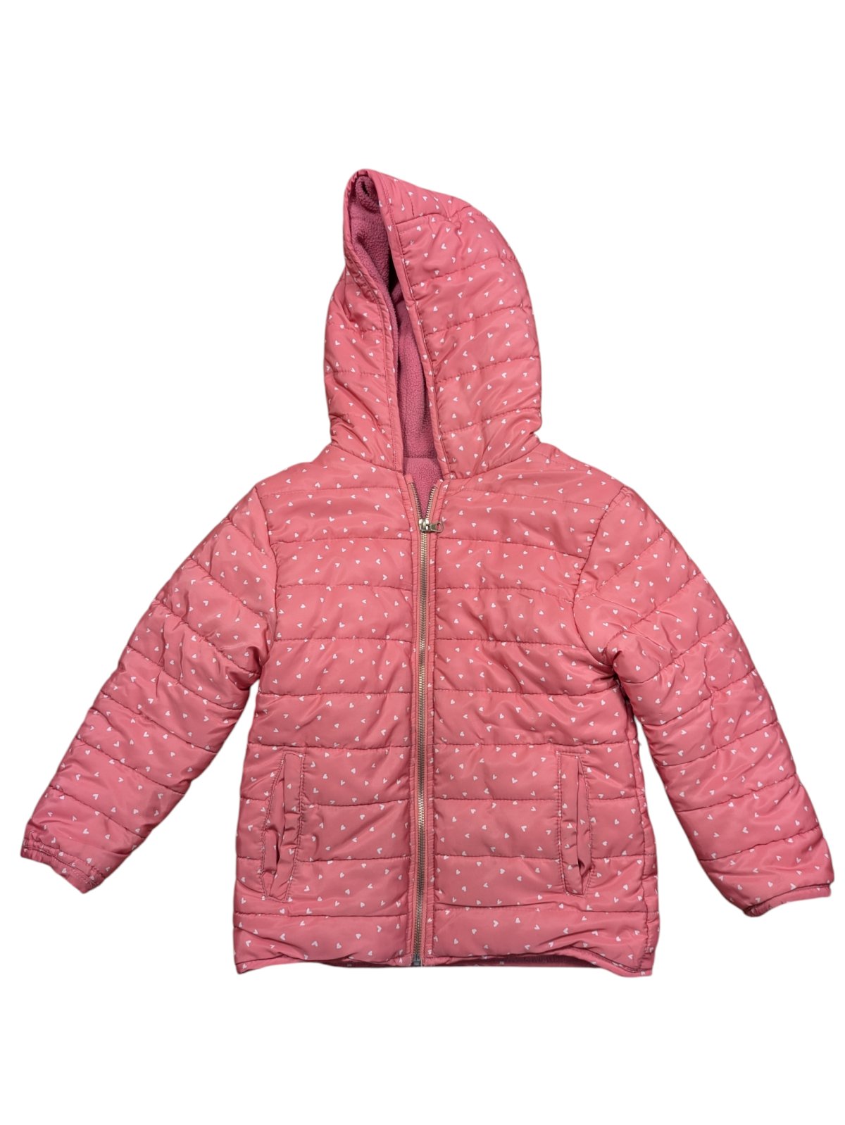 Růžová zimní bunda s fleecem pro holky secondhand Street Monkey