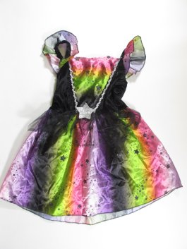 Šaty barevné pro holky   na karneval secondhand 