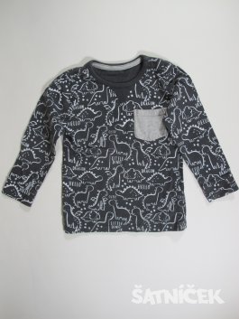 Triko dl.rukáv pro kluky s dinosaury  secondhand