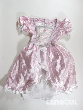 Šaty  pro holky na karneval růžové  secondhand