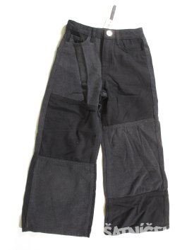 Tmavé džínové kalhoty široké outlet 