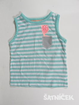 Triko pro holky bílo zelené secondhand