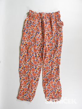 Letní kalhoty s kytkami secondhand