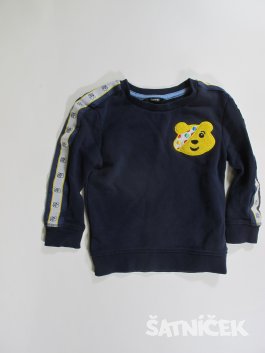 Modrá  mikina pro kluky secondhand