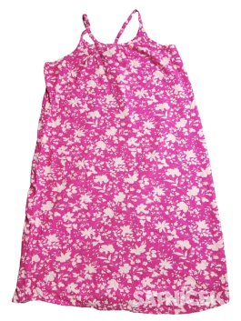 Růžové šaty na ramínkách s kytičkami secondhand Gap