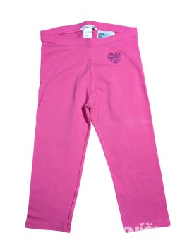 Tmavě růžové elasťáky se srdíčkem pro holky secondhand H&M