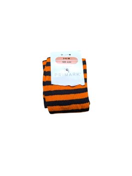Oranžovo černé pruhované punčochy pro holky outlet Primark