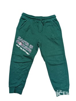 Zelené vánoční tepláky pro kluky secondhand Little Kids