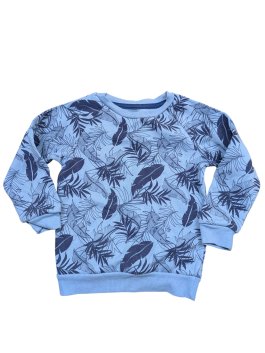 Světle modrá mikina s obrázky pro kluky secondhand Primark